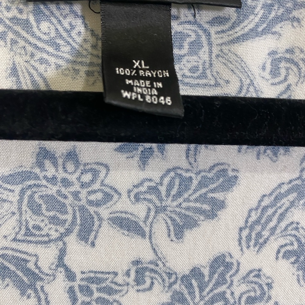 Style & Co. Blue and Yellow Floral Blouse - Picture 5 of 5
